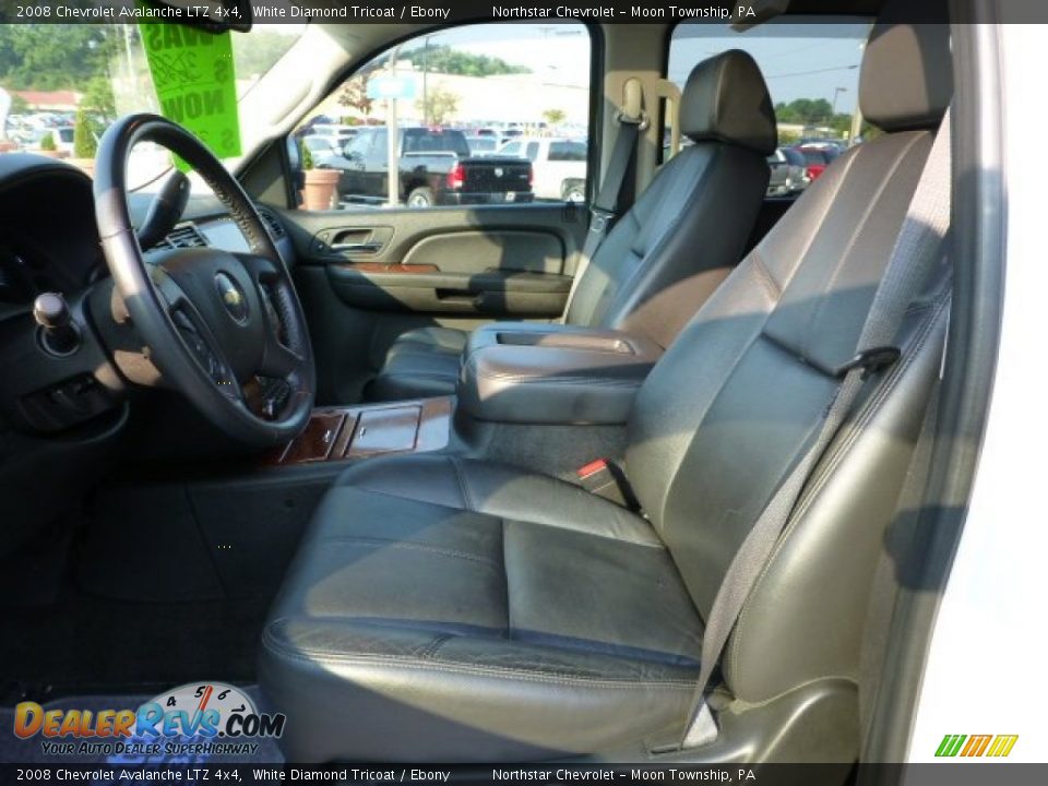 2008 Chevrolet Avalanche LTZ 4x4 White Diamond Tricoat / Ebony Photo #10