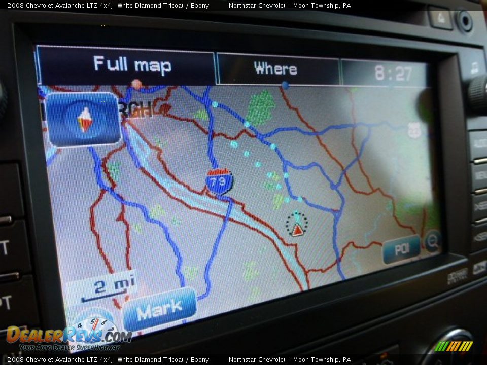 2008 Chevrolet Avalanche LTZ 4x4 White Diamond Tricoat / Ebony Photo #17