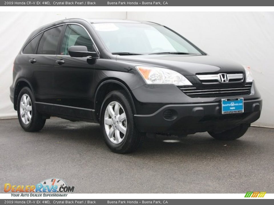 2009 Honda CR-V EX 4WD Crystal Black Pearl / Black Photo #1