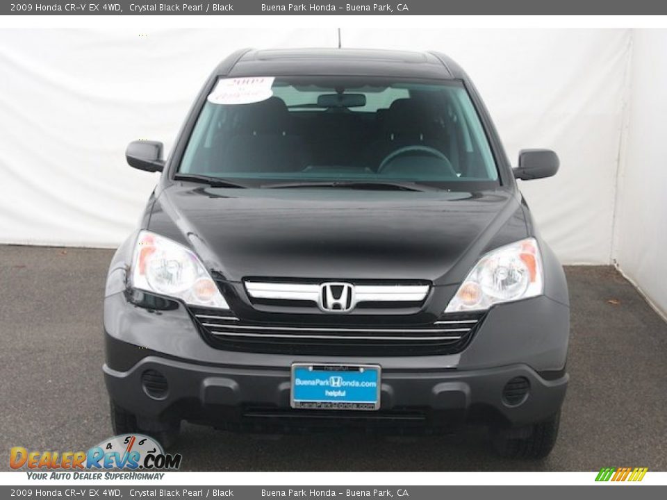 2009 Honda CR-V EX 4WD Crystal Black Pearl / Black Photo #7