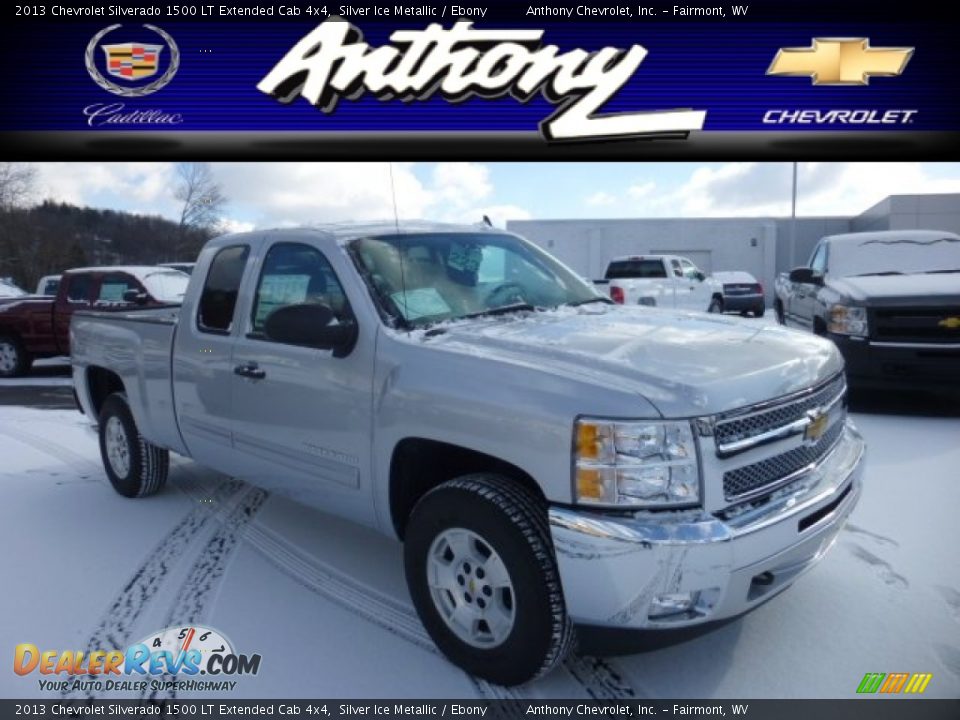 2013 Chevrolet Silverado 1500 LT Extended Cab 4x4 Silver Ice Metallic / Ebony Photo #1