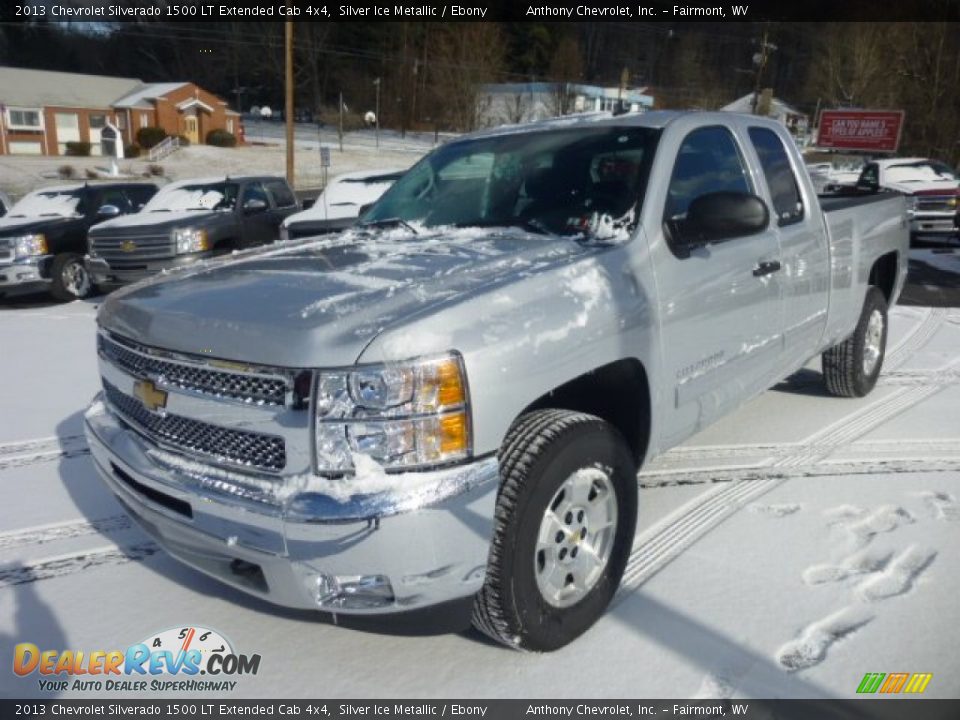 2013 Chevrolet Silverado 1500 LT Extended Cab 4x4 Silver Ice Metallic / Ebony Photo #3