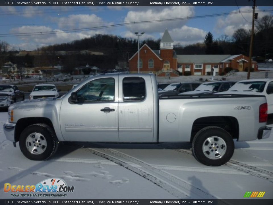 2013 Chevrolet Silverado 1500 LT Extended Cab 4x4 Silver Ice Metallic / Ebony Photo #4