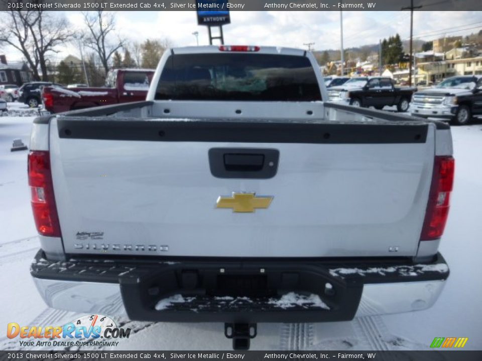 2013 Chevrolet Silverado 1500 LT Extended Cab 4x4 Silver Ice Metallic / Ebony Photo #6