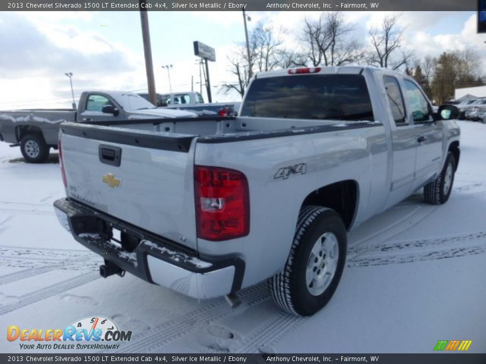 2013 Chevrolet Silverado 1500 LT Extended Cab 4x4 Silver Ice Metallic / Ebony Photo #7