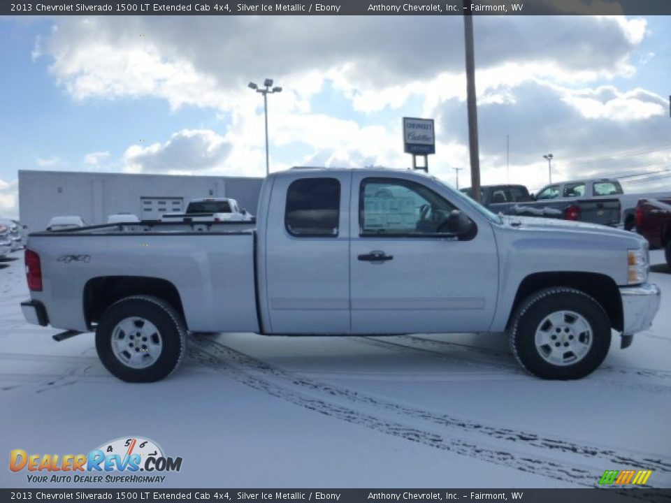2013 Chevrolet Silverado 1500 LT Extended Cab 4x4 Silver Ice Metallic / Ebony Photo #8