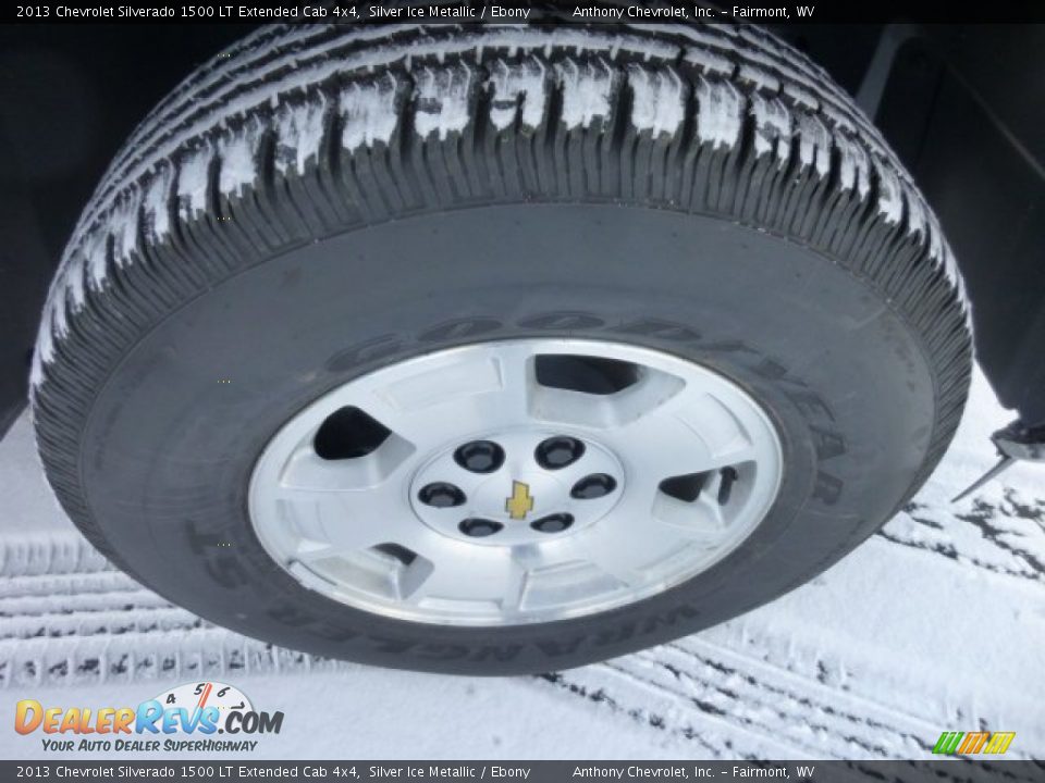 2013 Chevrolet Silverado 1500 LT Extended Cab 4x4 Silver Ice Metallic / Ebony Photo #9
