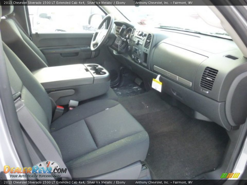 2013 Chevrolet Silverado 1500 LT Extended Cab 4x4 Silver Ice Metallic / Ebony Photo #10