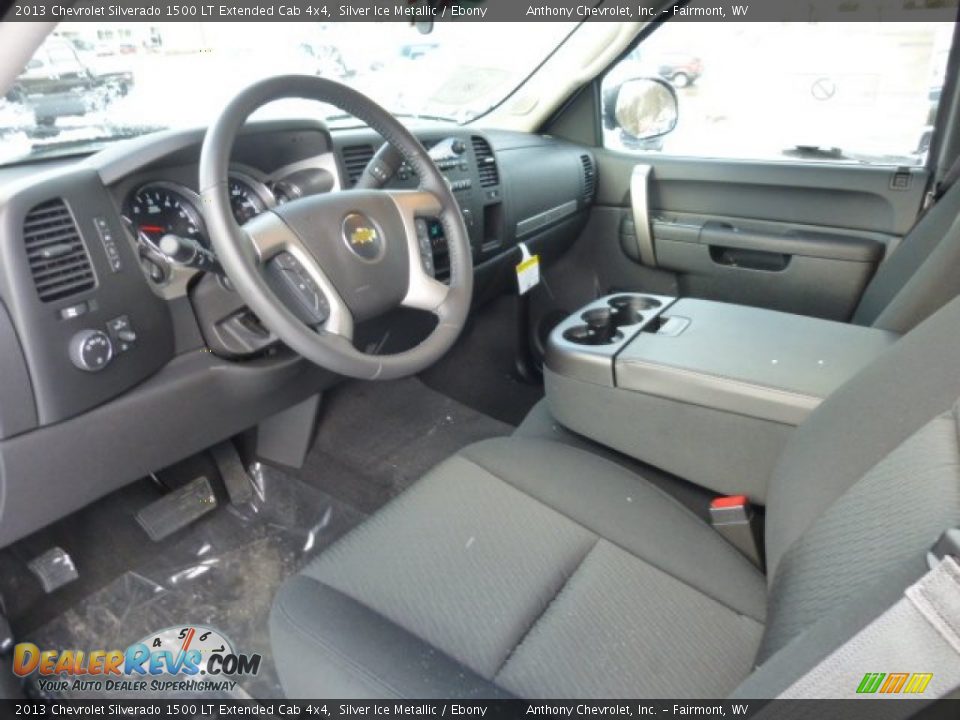 2013 Chevrolet Silverado 1500 LT Extended Cab 4x4 Silver Ice Metallic / Ebony Photo #17