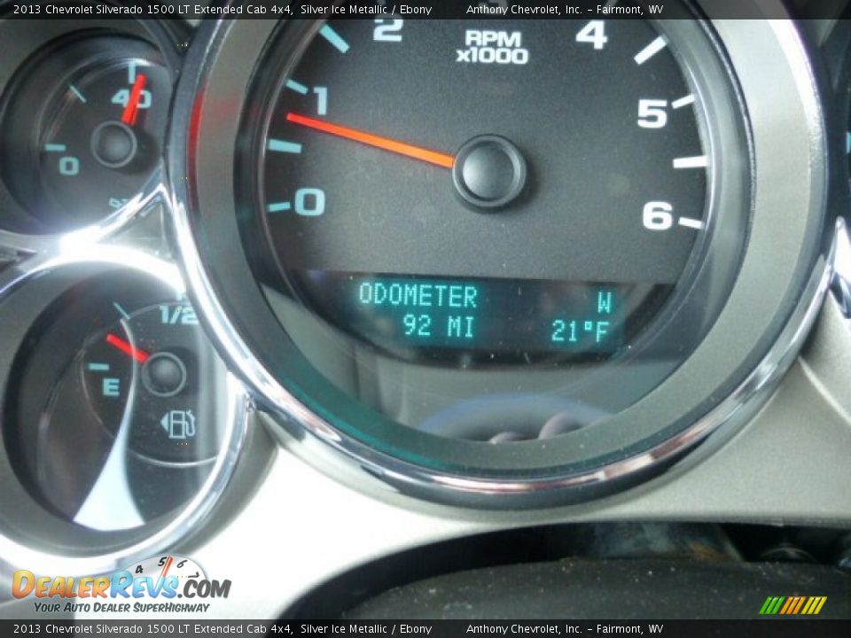 2013 Chevrolet Silverado 1500 LT Extended Cab 4x4 Silver Ice Metallic / Ebony Photo #20