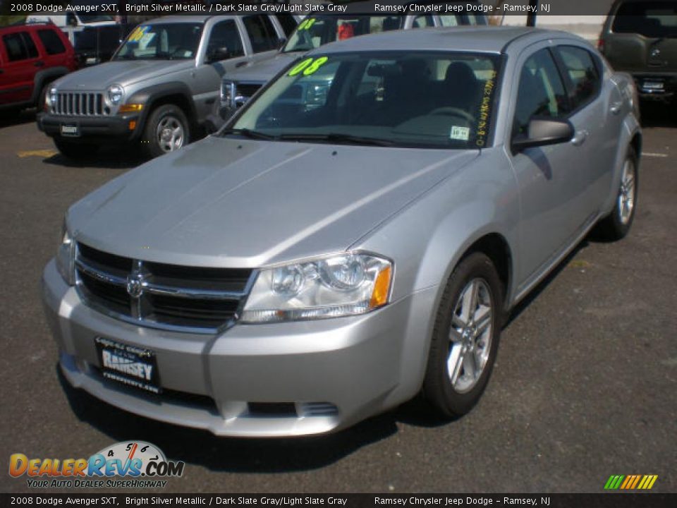 2008 Dodge Avenger SXT Bright Silver Metallic / Dark Slate Gray/Light Slate Gray Photo #1