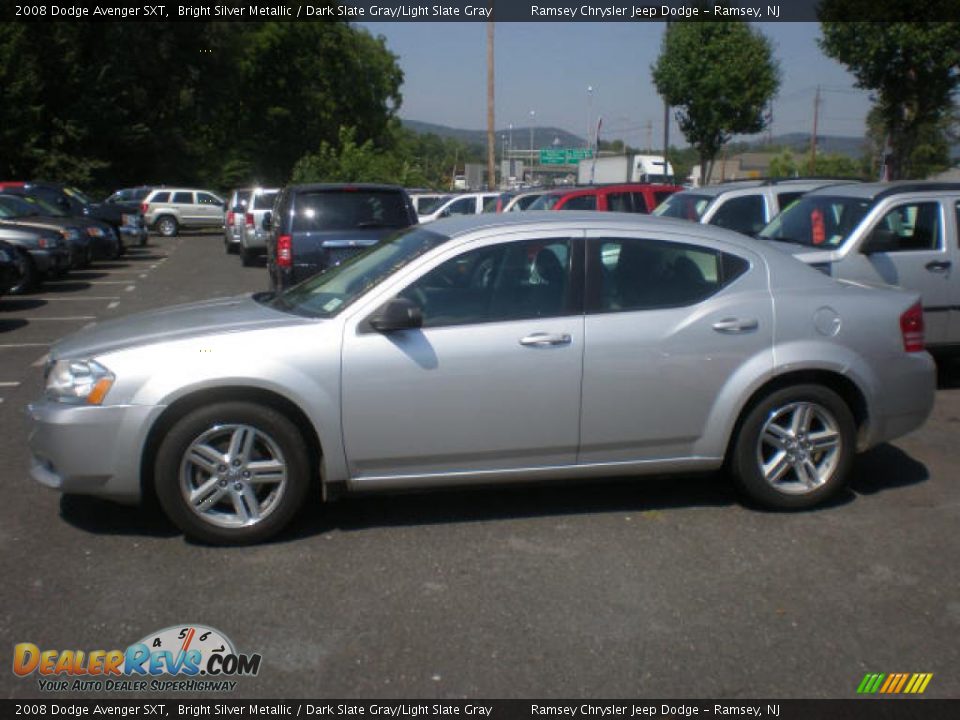 2008 Dodge Avenger SXT Bright Silver Metallic / Dark Slate Gray/Light Slate Gray Photo #2