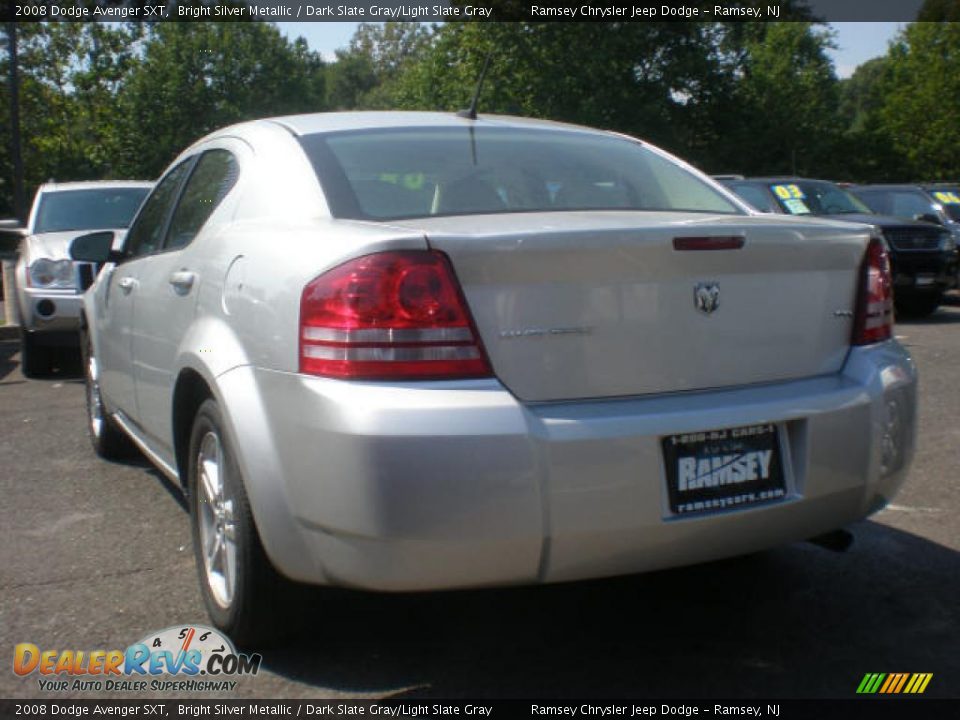 2008 Dodge Avenger SXT Bright Silver Metallic / Dark Slate Gray/Light Slate Gray Photo #3