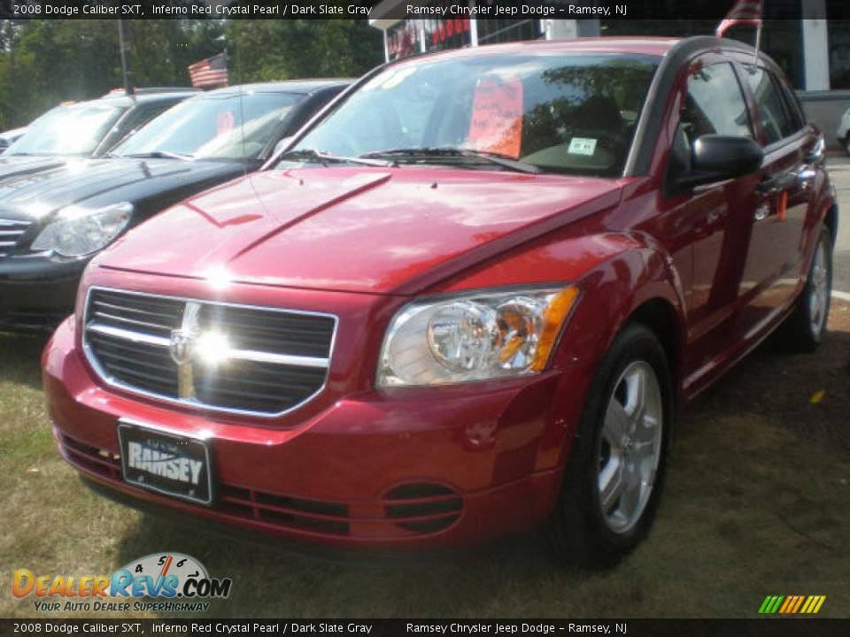 2008 Dodge Caliber SXT Inferno Red Crystal Pearl / Dark Slate Gray Photo #1