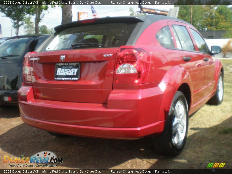 2008 Dodge Caliber SXT Inferno Red Crystal Pearl / Dark Slate Gray Photo #3