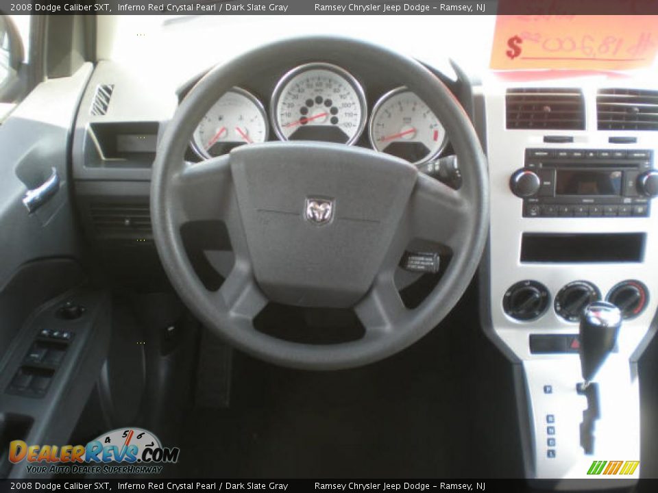 2008 Dodge Caliber SXT Inferno Red Crystal Pearl / Dark Slate Gray Photo #6