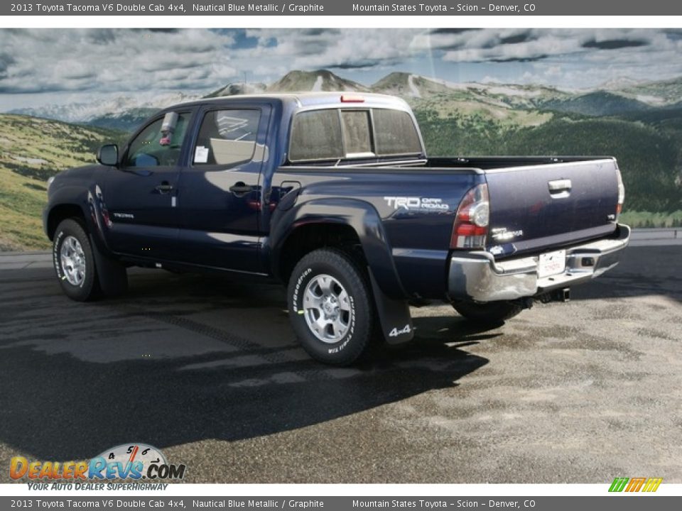 2013 Toyota Tacoma V6 Double Cab 4x4 Nautical Blue Metallic / Graphite Photo #2