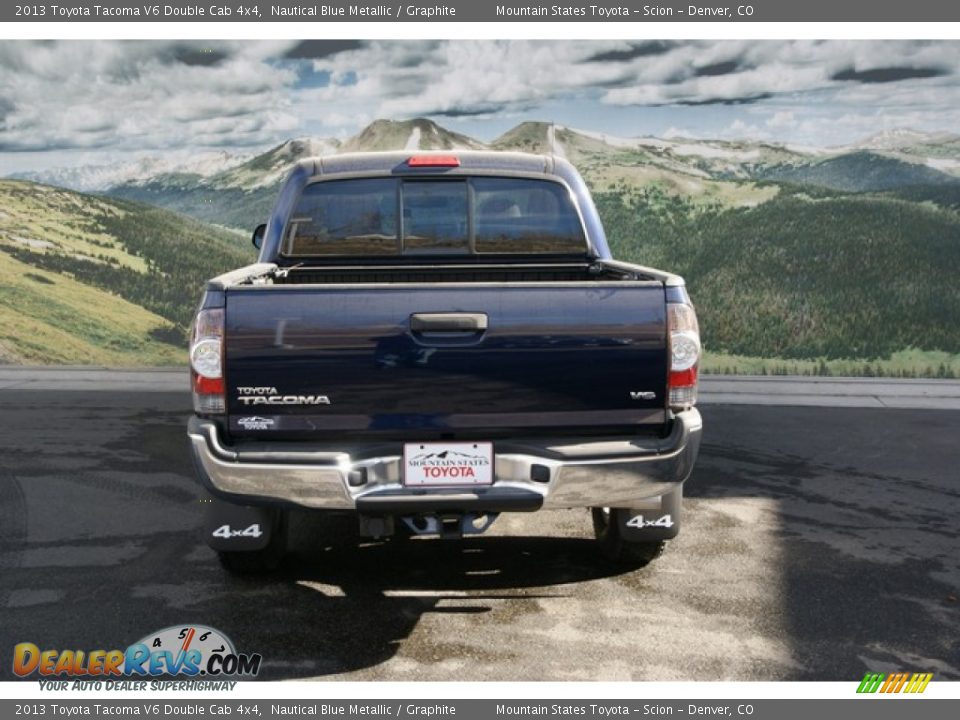 2013 Toyota Tacoma V6 Double Cab 4x4 Nautical Blue Metallic / Graphite Photo #4