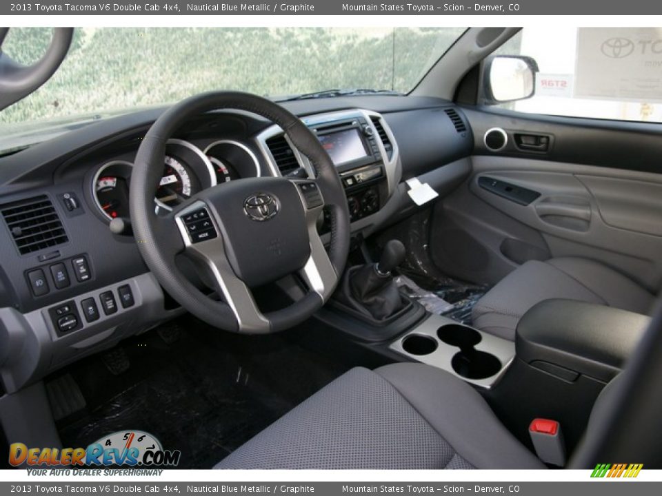 2013 Toyota Tacoma V6 Double Cab 4x4 Nautical Blue Metallic / Graphite Photo #5