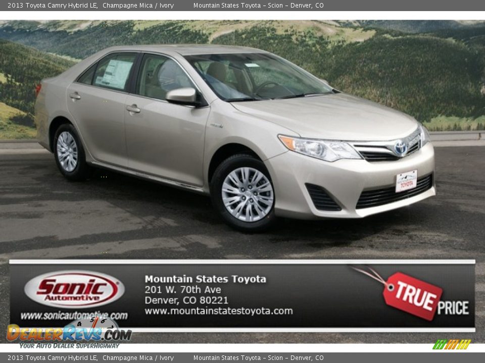 2013 Toyota Camry Hybrid LE Champagne Mica / Ivory Photo #1