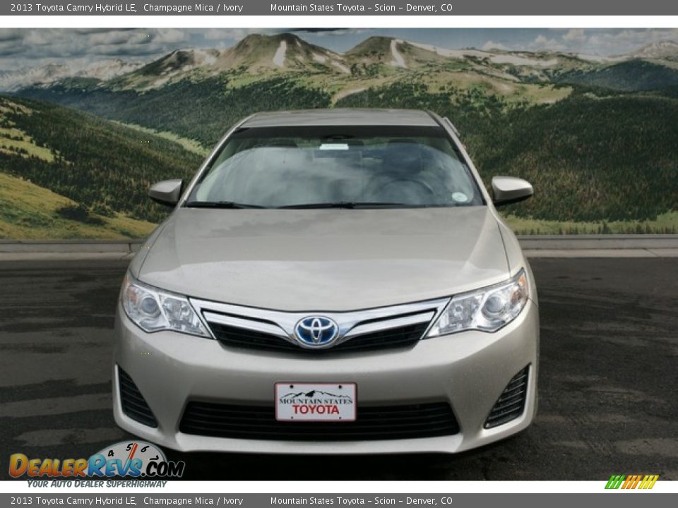 2013 Toyota Camry Hybrid LE Champagne Mica / Ivory Photo #3