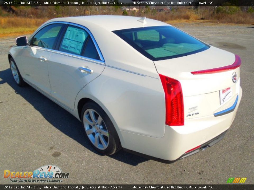 2013 Cadillac ATS 2.5L White Diamond Tricoat / Jet Black/Jet Black Accents Photo #4