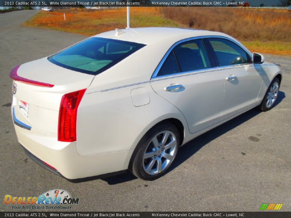 2013 Cadillac ATS 2.5L White Diamond Tricoat / Jet Black/Jet Black Accents Photo #5