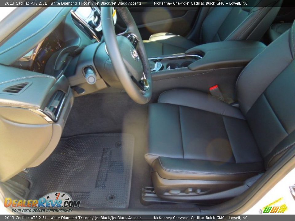 2013 Cadillac ATS 2.5L White Diamond Tricoat / Jet Black/Jet Black Accents Photo #8