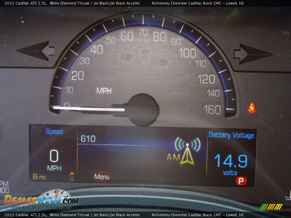 2013 Cadillac ATS 2.5L White Diamond Tricoat / Jet Black/Jet Black Accents Photo #17