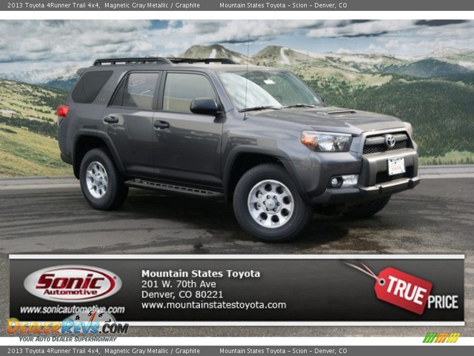 2013 Toyota 4Runner Trail 4x4 Magnetic Gray Metallic / Graphite Photo #1