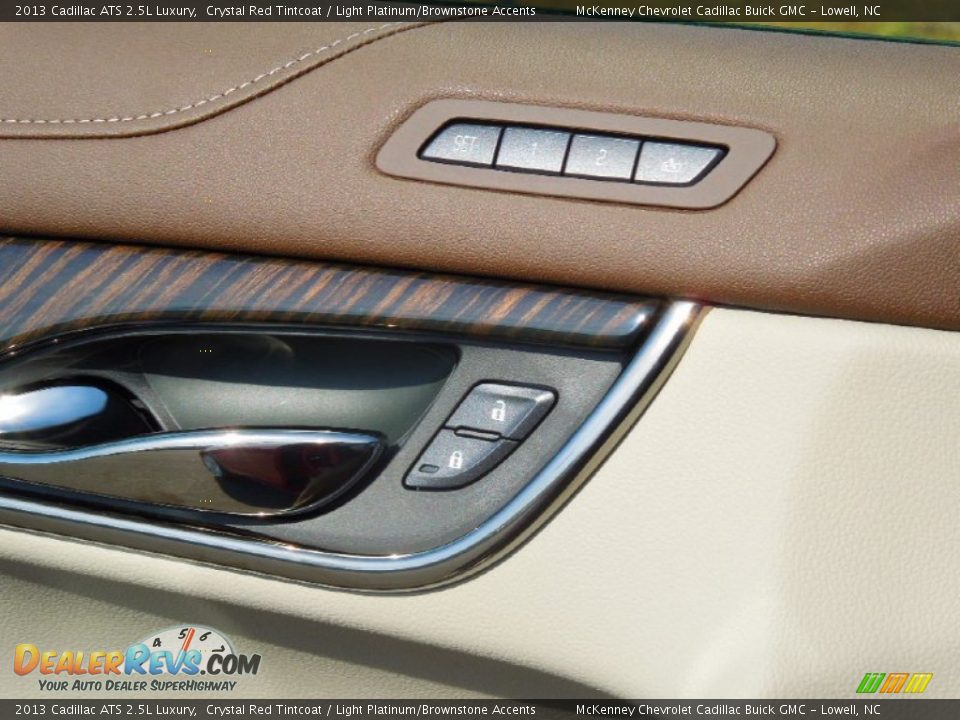 2013 Cadillac ATS 2.5L Luxury Crystal Red Tintcoat / Light Platinum/Brownstone Accents Photo #11