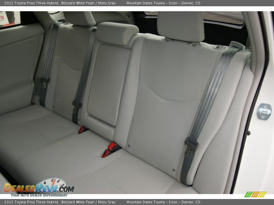 2013 Toyota Prius Three Hybrid Blizzard White Pearl / Misty Gray Photo #7
