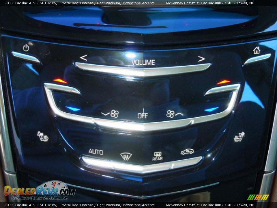 2013 Cadillac ATS 2.5L Luxury Crystal Red Tintcoat / Light Platinum/Brownstone Accents Photo #13