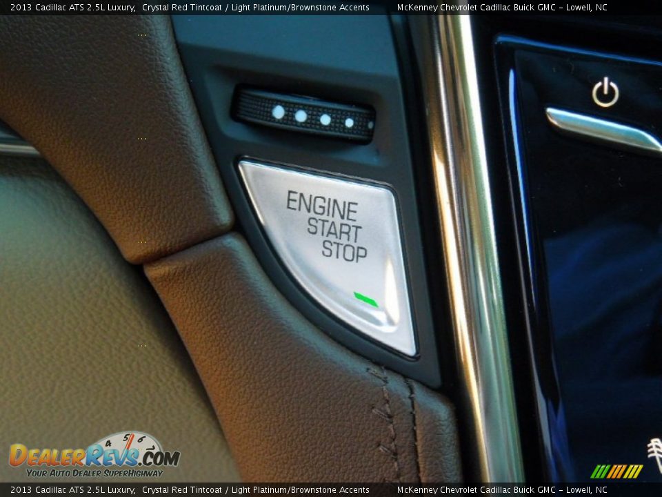 2013 Cadillac ATS 2.5L Luxury Crystal Red Tintcoat / Light Platinum/Brownstone Accents Photo #15