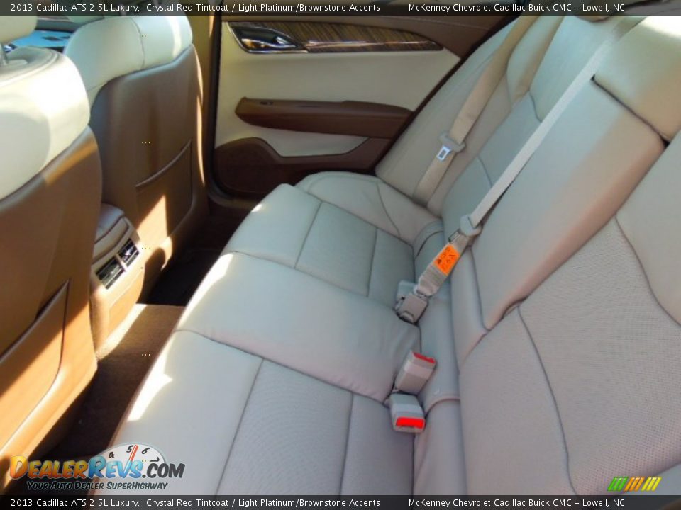 2013 Cadillac ATS 2.5L Luxury Crystal Red Tintcoat / Light Platinum/Brownstone Accents Photo #19