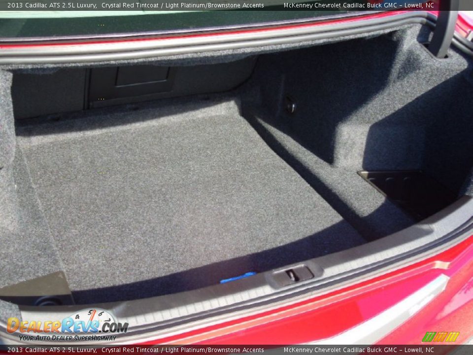 2013 Cadillac ATS 2.5L Luxury Crystal Red Tintcoat / Light Platinum/Brownstone Accents Photo #20