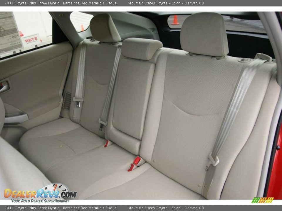 2013 Toyota Prius Three Hybrid Barcelona Red Metallic / Bisque Photo #7