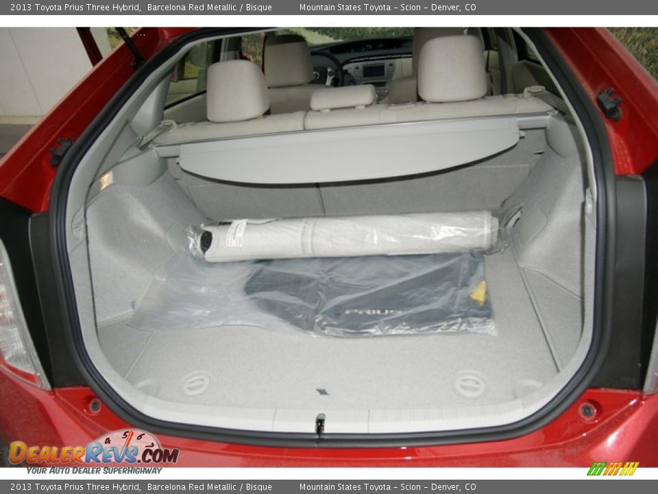 2013 Toyota Prius Three Hybrid Barcelona Red Metallic / Bisque Photo #8