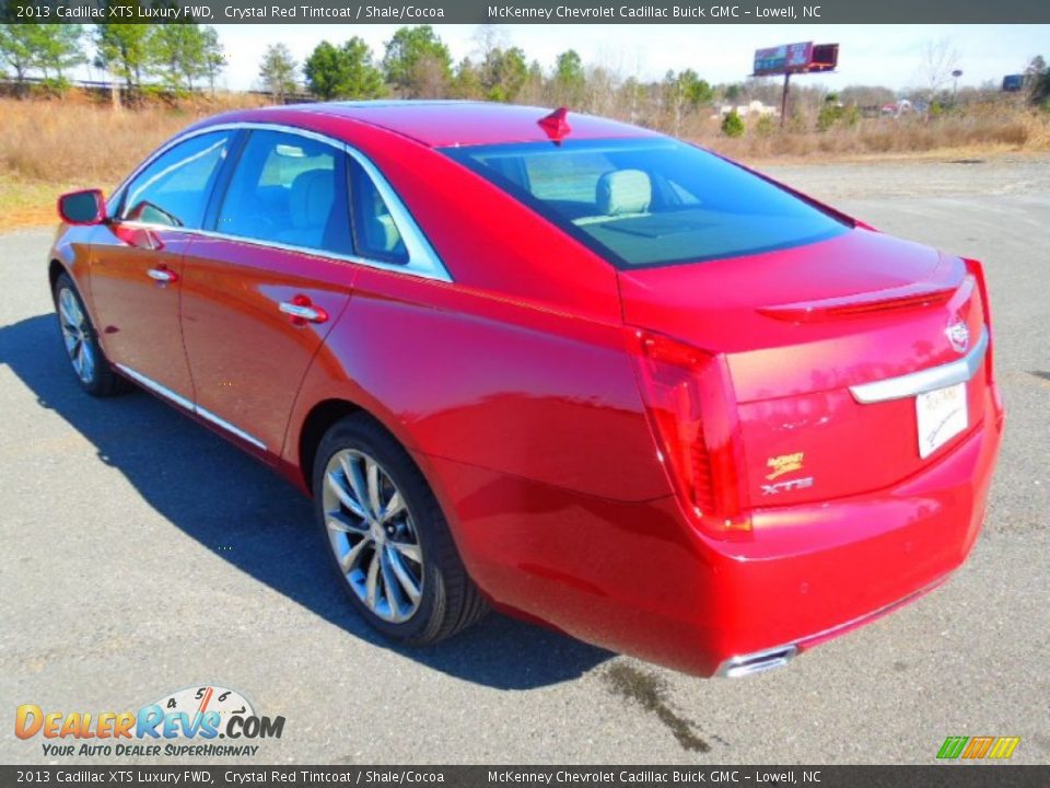 2013 Cadillac XTS Luxury FWD Crystal Red Tintcoat / Shale/Cocoa Photo #4