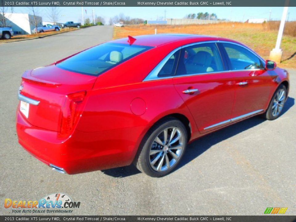 2013 Cadillac XTS Luxury FWD Crystal Red Tintcoat / Shale/Cocoa Photo #5