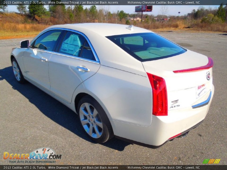 2013 Cadillac ATS 2.0L Turbo White Diamond Tricoat / Jet Black/Jet Black Accents Photo #4