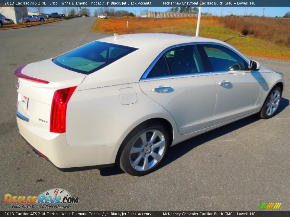 2013 Cadillac ATS 2.0L Turbo White Diamond Tricoat / Jet Black/Jet Black Accents Photo #5