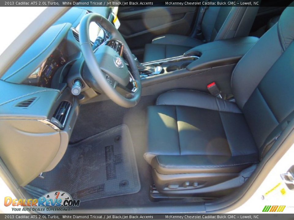 2013 Cadillac ATS 2.0L Turbo White Diamond Tricoat / Jet Black/Jet Black Accents Photo #8