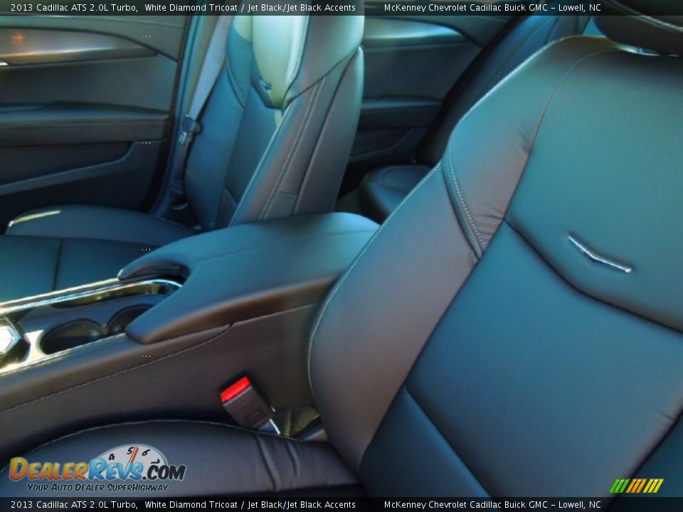 2013 Cadillac ATS 2.0L Turbo White Diamond Tricoat / Jet Black/Jet Black Accents Photo #9