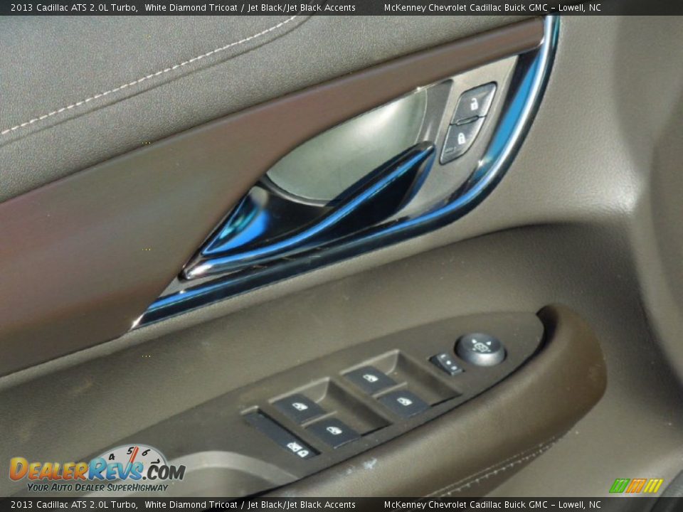 2013 Cadillac ATS 2.0L Turbo White Diamond Tricoat / Jet Black/Jet Black Accents Photo #12