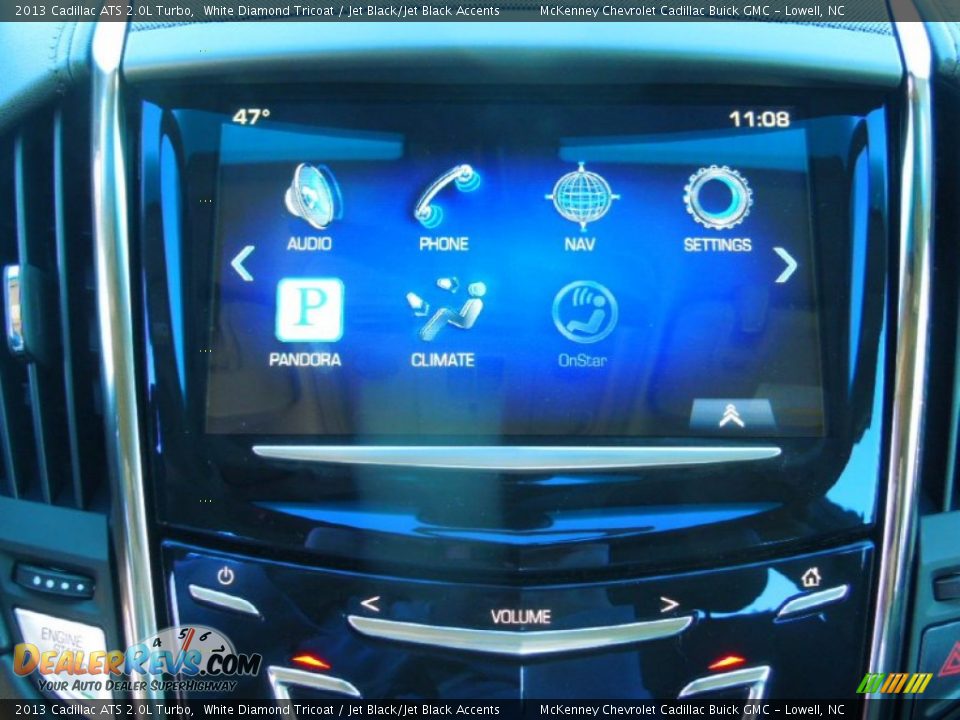 2013 Cadillac ATS 2.0L Turbo White Diamond Tricoat / Jet Black/Jet Black Accents Photo #16