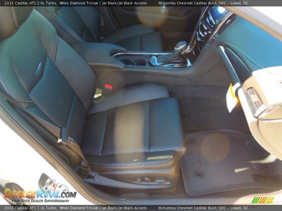 2013 Cadillac ATS 2.0L Turbo White Diamond Tricoat / Jet Black/Jet Black Accents Photo #21