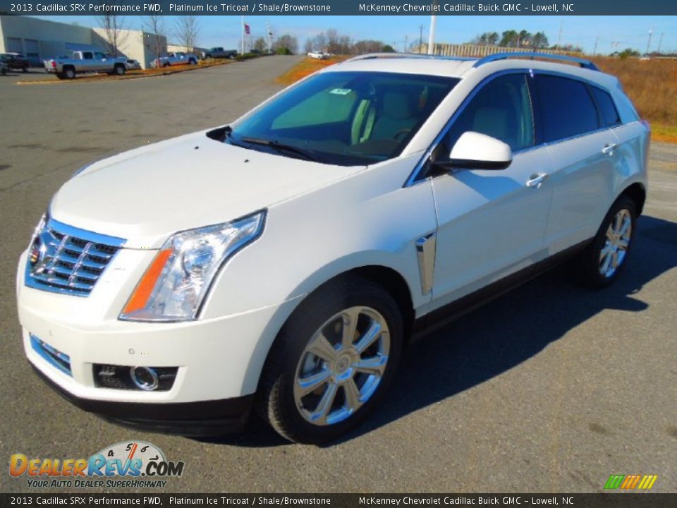 2013 Cadillac SRX Performance FWD Platinum Ice Tricoat / Shale/Brownstone Photo #1