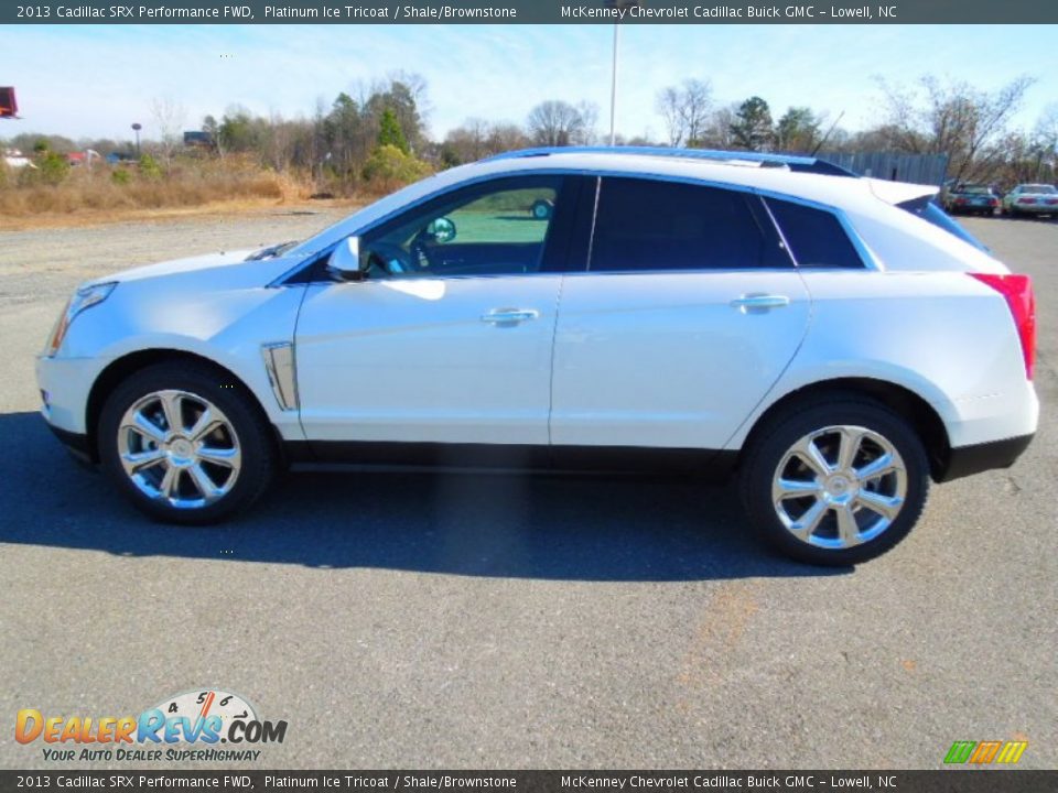 2013 Cadillac SRX Performance FWD Platinum Ice Tricoat / Shale/Brownstone Photo #3