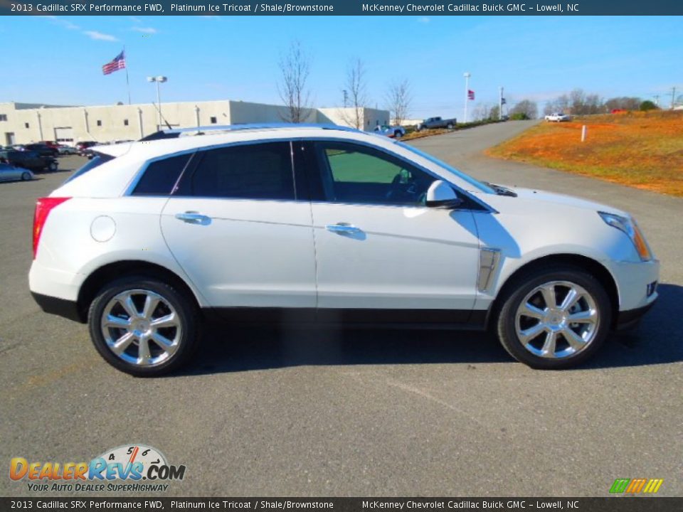 2013 Cadillac SRX Performance FWD Platinum Ice Tricoat / Shale/Brownstone Photo #6